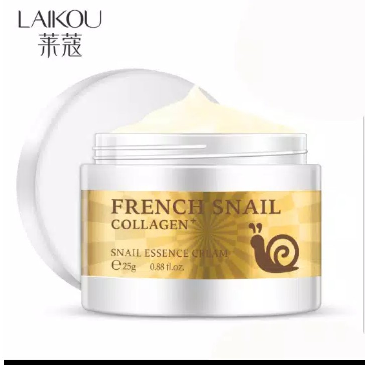 LAIKOU french Snail essence cream collagen 25g ORIGINAL