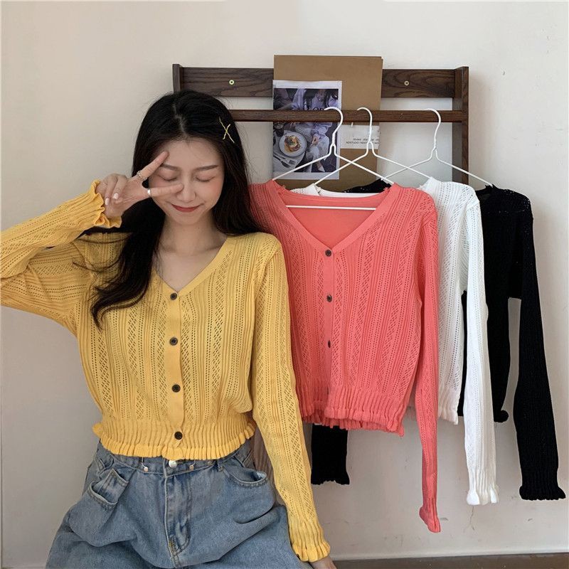 BISA COD BARU ATASAN RAJUT V NECK BUTTON KOREAN STYLE BISA COD BARU ATASAN RAJUT V NECK BUTTON KOREAN STYLE