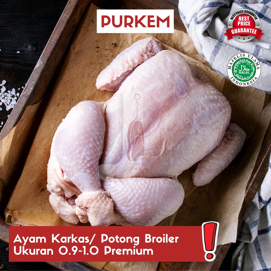

Ayam Karkas/ Potong Broiler Ukuran 0.9-1.0 - Puri kembangan