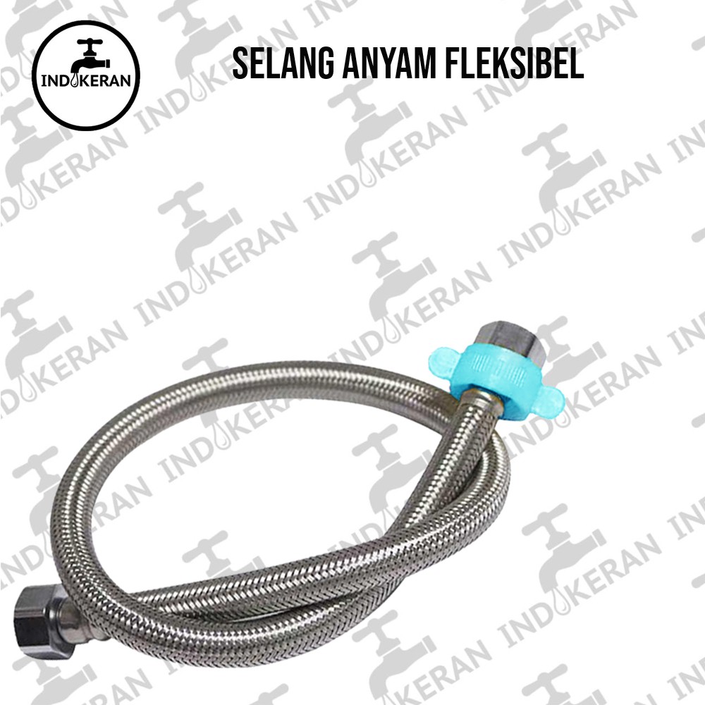 INDOKERAN - Selang Anyam Fleksibel PVC - 30 CM - High Quality