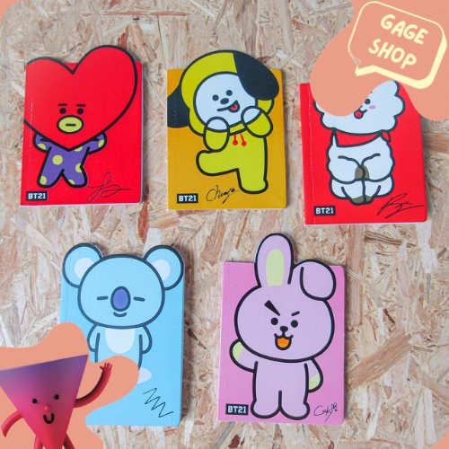 

buku a6 karakter bt21 bts army kuku tulis lucu memo bisa COD buku fancy imut termurah unik import