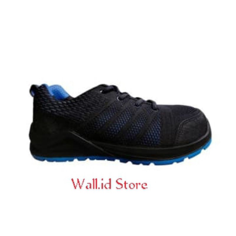 Sepatu Pengaman Auxo Hitam/biru Krisbow (Safety Shoes)
