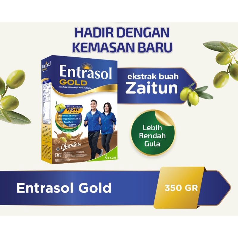 

ENTRASOL GOLD COKLAT 340 G SUSU LANSIA TINGGI KALSIUM