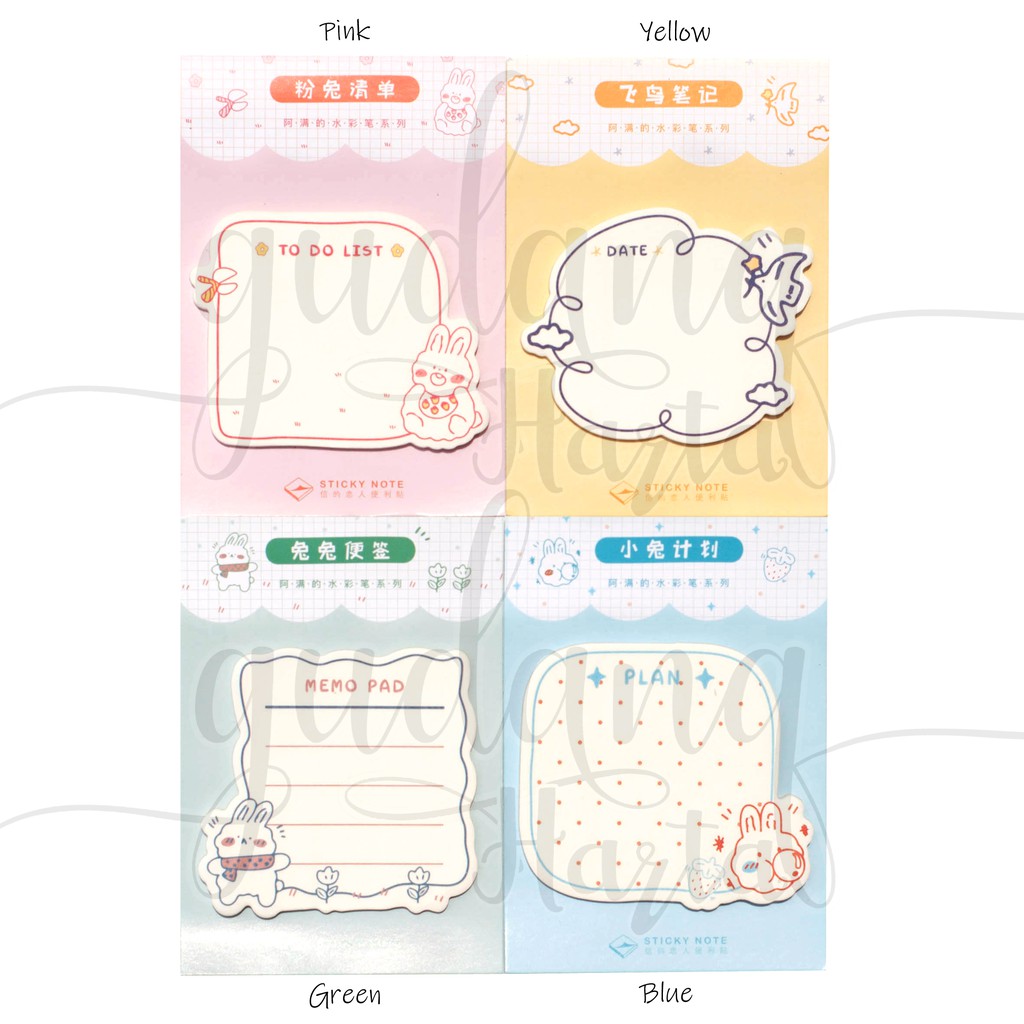 Sticky Notes Simple Animal Agenda Memo Lucu DIY Scrapbook GH 301131