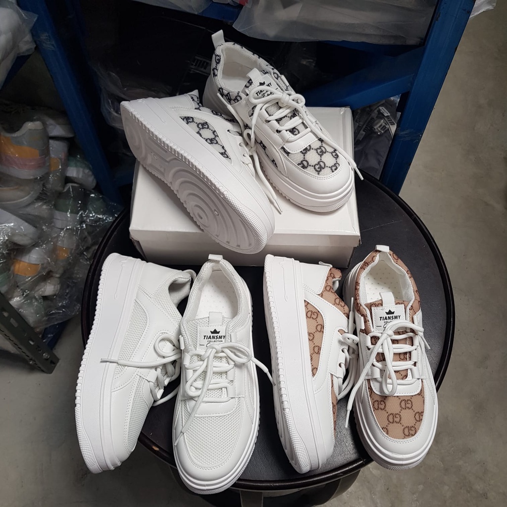COD BAYAR DITEMPAT!!! 22105 Sepatu Wanita Sneakers Import