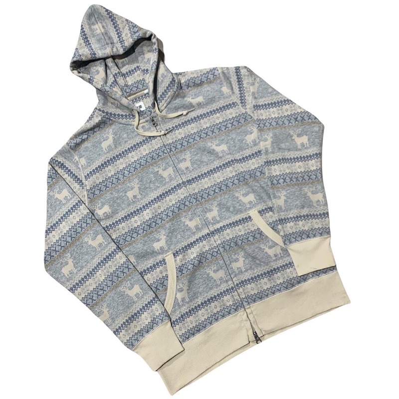 ZIP HOODIE UNIQLO NAVAJO