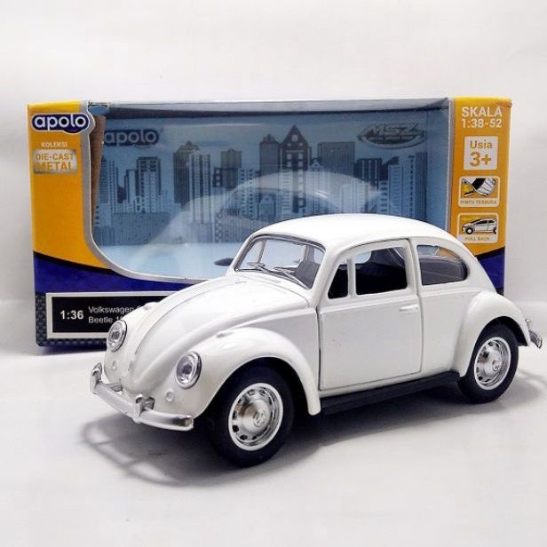 Apolo msz diecast Volkswagen beetle putih