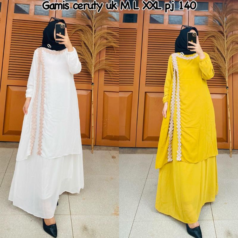 gamis abaya ceruty terbaru / gamis abaya / gamis terbaru / danik maxy /zafina / maxy dress