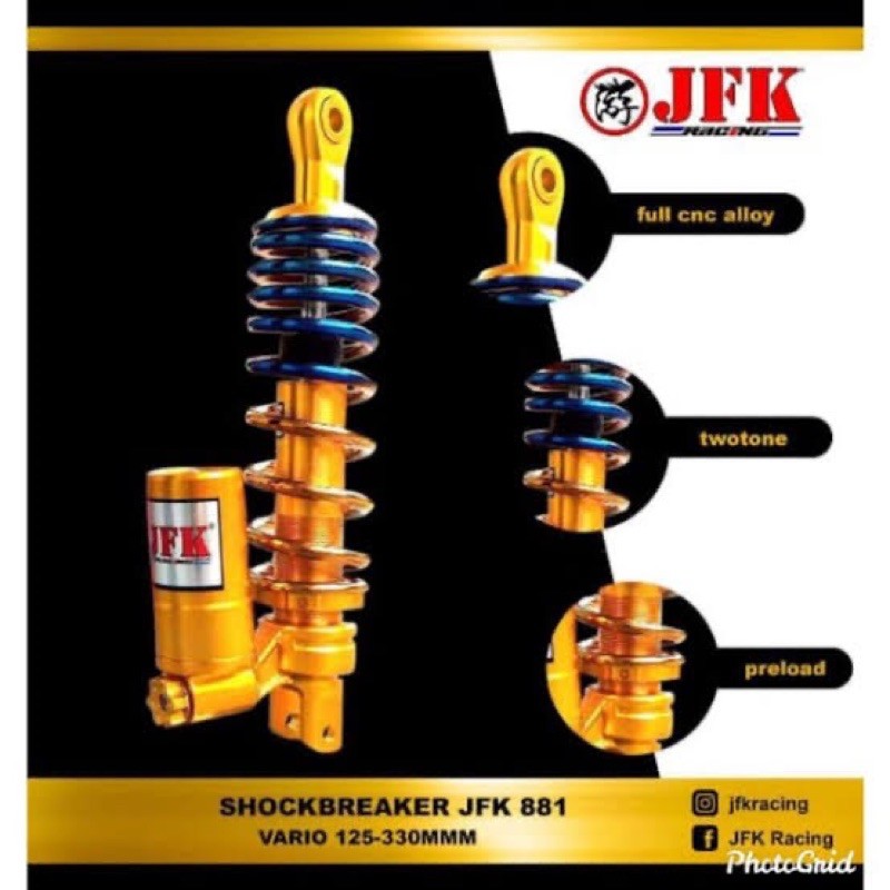 SHOCK SHOWA TWOTONE TABUNG BAWAH 310MM BEAT VARIO SCOOPY DLL