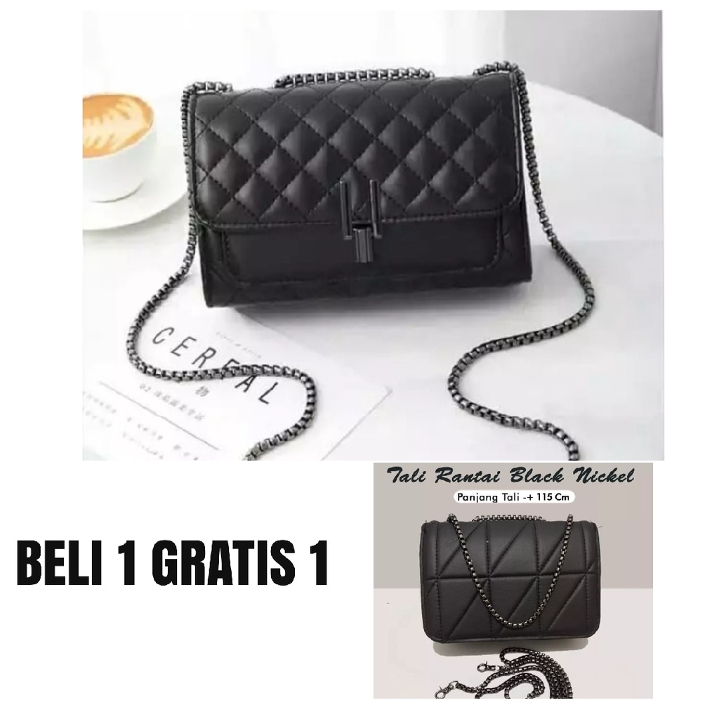 NEW PRODUK...!! COD BELI 1 GRATIS 1 TAS SELEMPANG WANITA simple elegan