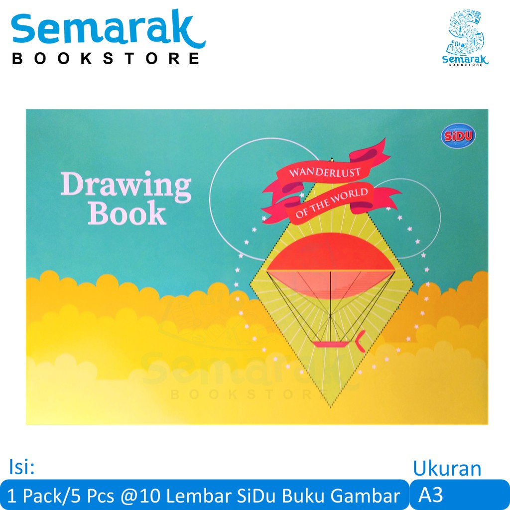 

SiDu Buku Gambar A3 [1 Pack/5 Buku @10 Lembar]