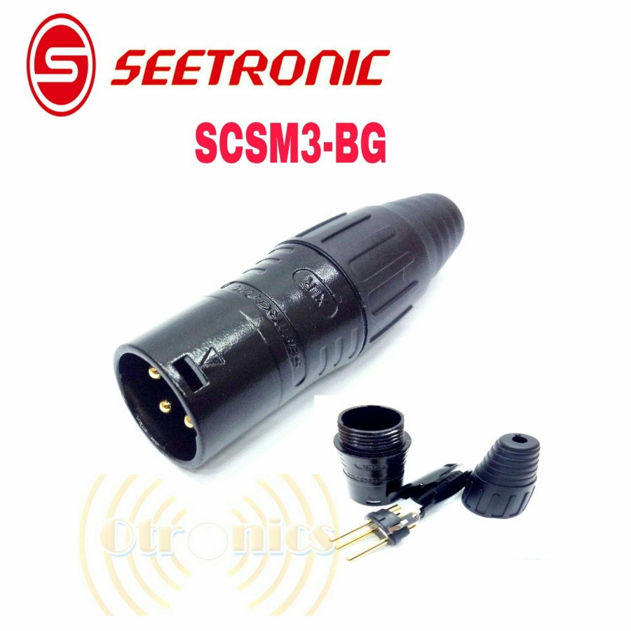 Jack Xlr Male Canon Seetronic SCSM3-BG