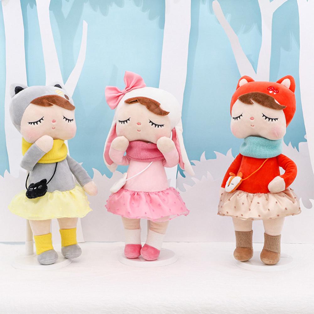 Timekey 2pcs Metoo Angela Mainan Boneka Plush Kelinci Lucu Untuk Anak Perempuan G1J1