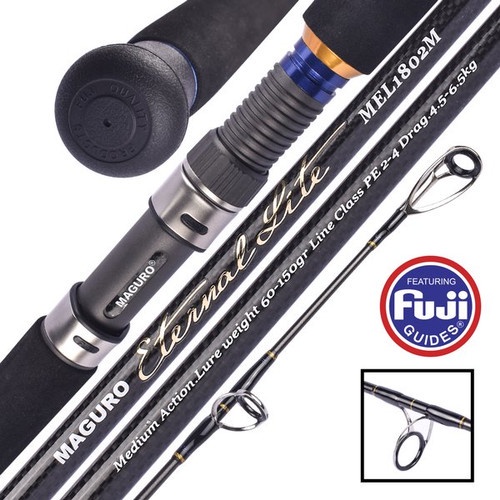 Joran MAGURO ETERNAL LITE 168M2 PE 1-3 | FUJI | Jigging/Dasaran | Joran Laut | Alat Pancing