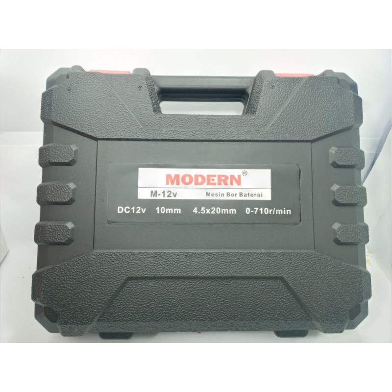 MESIN BOR BATERAI MODERN M-12V / MESIN BOR CORDLESS DRILL