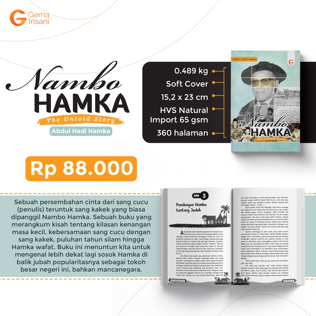 Buku Nambo Hamka - Gema Insani 100% Original