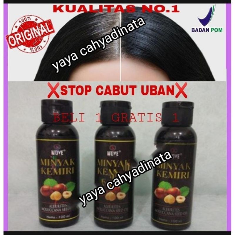 Nove minyak asli alami kemiri penghilang uban pemanen berkualitas premium nove