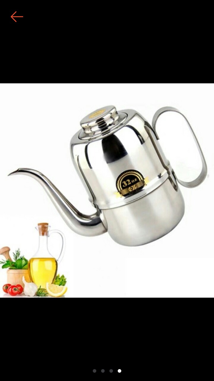 Olive Kettle Gooseneck 420ml 540ml 960ml / Teko Kopi Leher Angsa 14oz 18oz 32oz