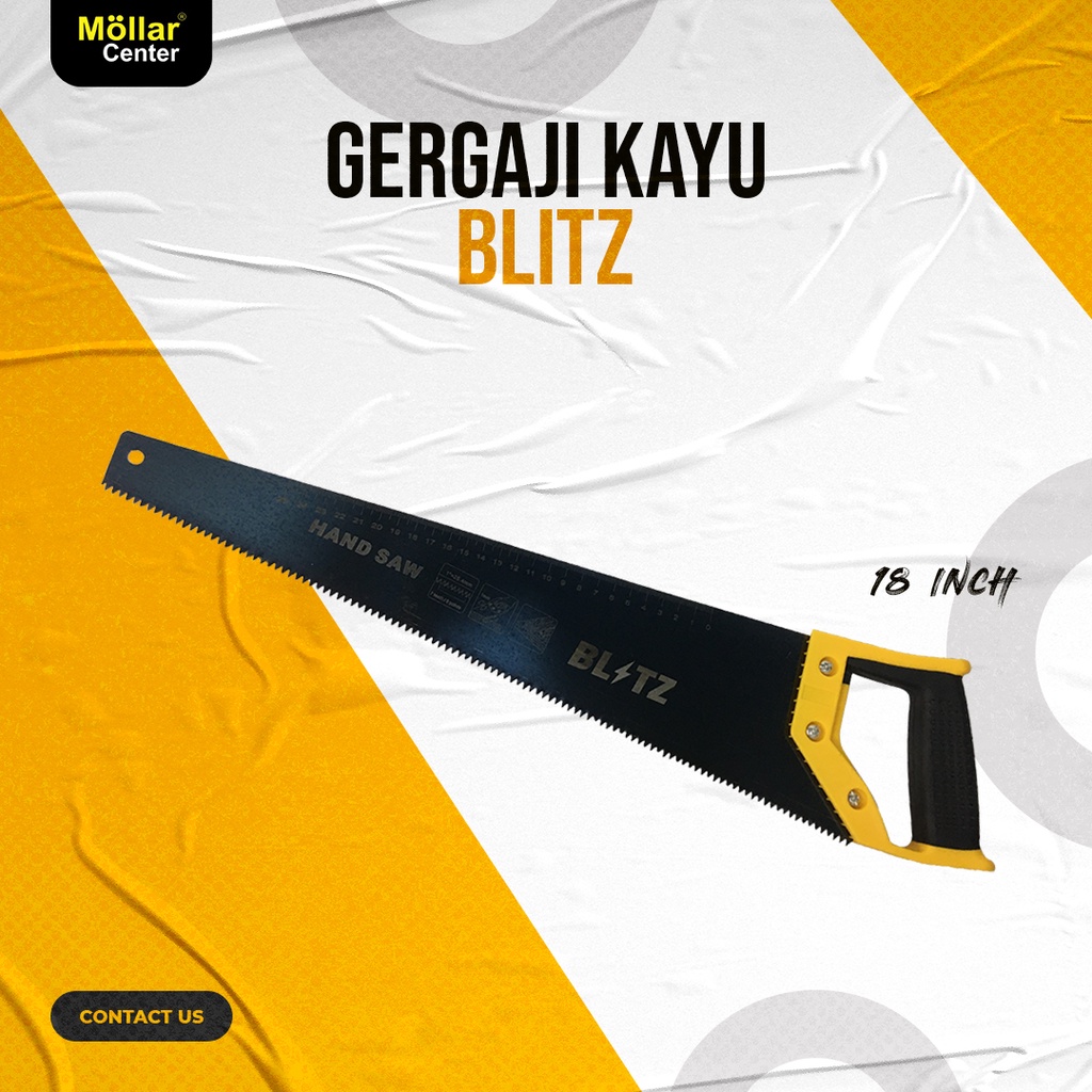 Gergaji Gorok Kayu Blitz 18" / Graji Tangan / Hand Saw