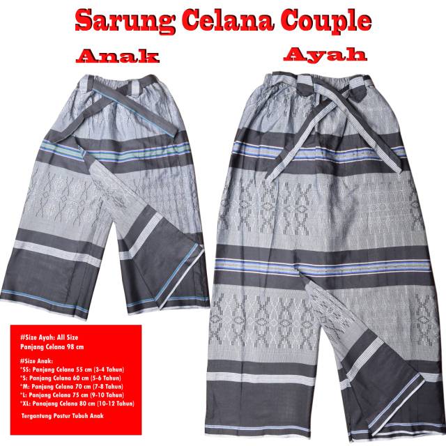 Sarung celana ayah dan anak