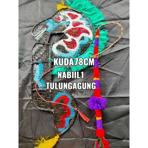 kuda lumping 78cm dan cambuk tari