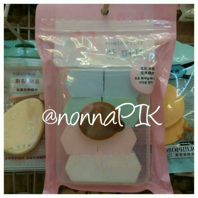 Powder Puff / Foundation Puff / Blender Puff / Micro Sponge + TRAVEL BOX