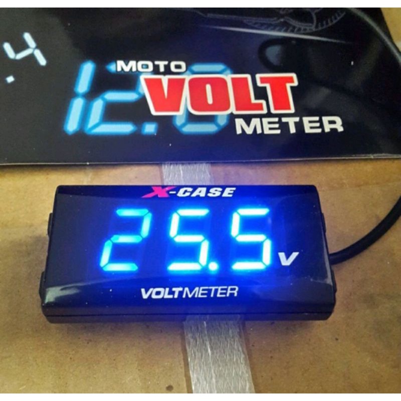 Voltmeter/Voltmeter Aki  anti air /Pengukur Daya Aki - Volt Meter Aki 12 Volt universal