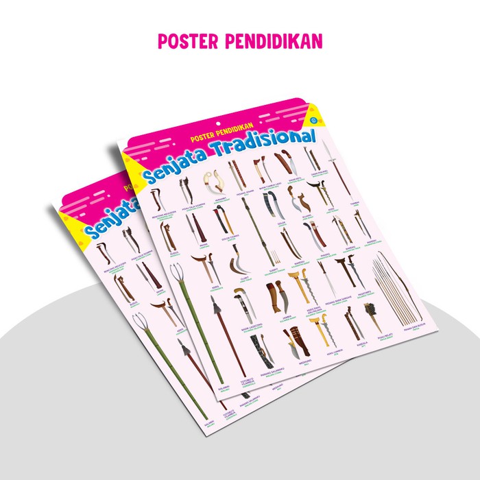 Poster Pendidikan Senjata Tradisional