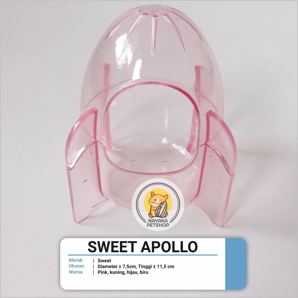 Tempat Mandi Pasir  Rumah Hamster | Sweet Apollo