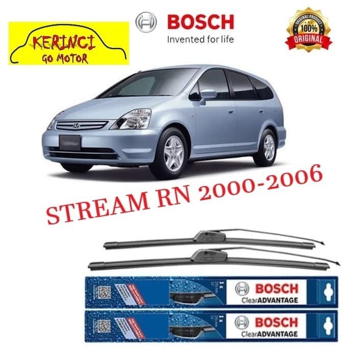 WIPER BOSCH CLEAR ADVANTAGE HONDA STREAM RN 2000-2006 24&quot; &amp; 14&quot; SET