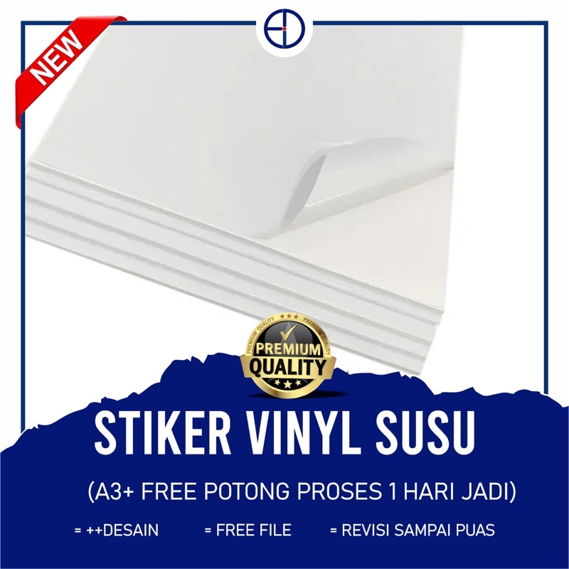 

CETAK STIKER VINYL SUSU /FROZEN A3+