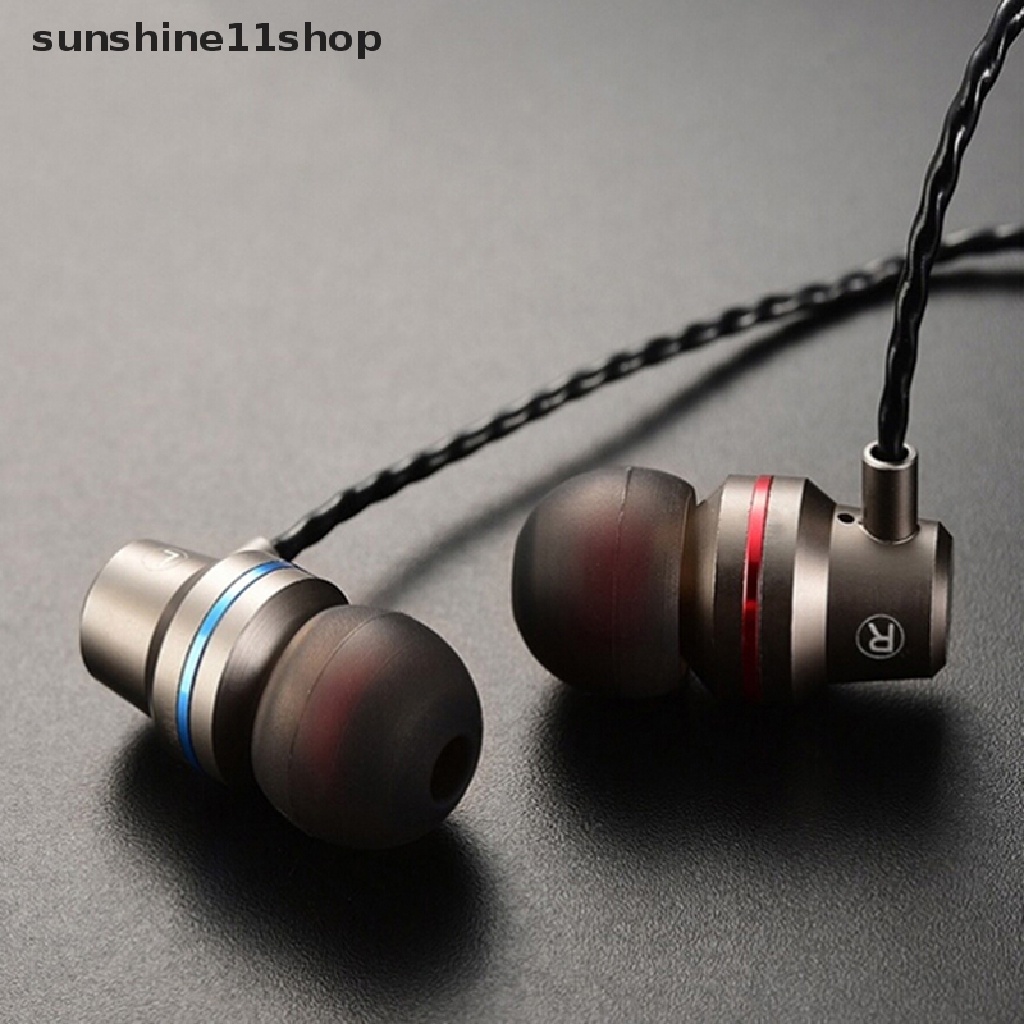 Sho headset Earphone Kabel stereo heavy bass Dengan noise Canceling Untuk Olahraga