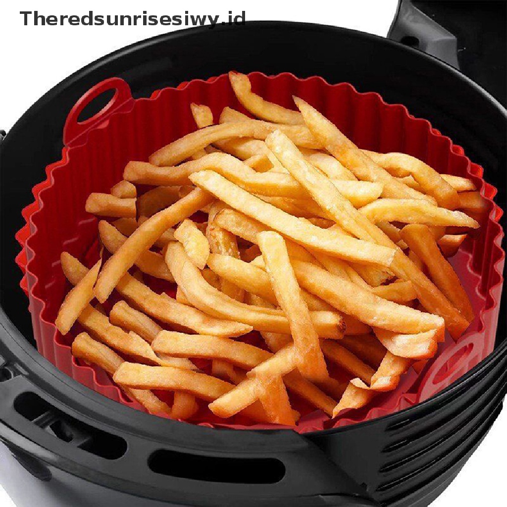 # Alat Rumah Tangga # Nampan Air Fryer Bahan Silikon Reusable Mudah Dibersihkan