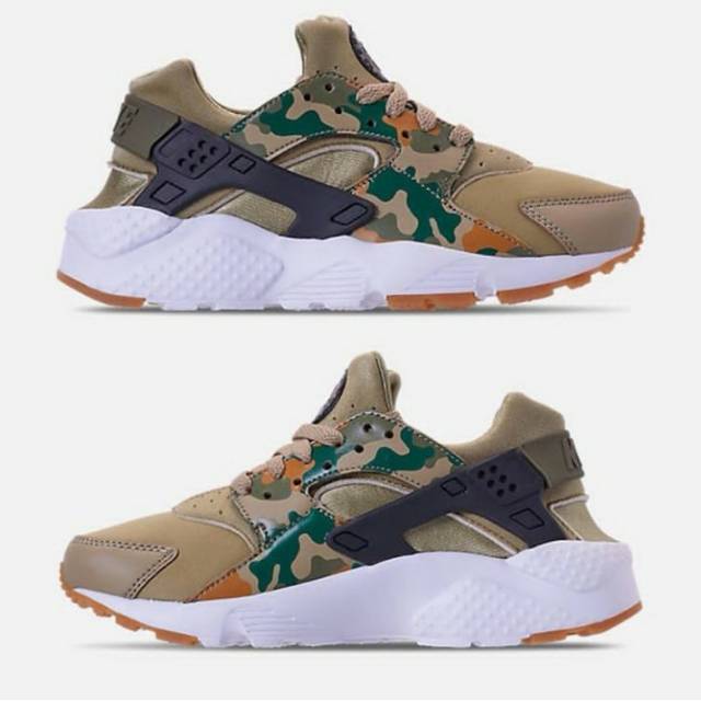 NIKE AIR HUARACHE RUN GS CAMO