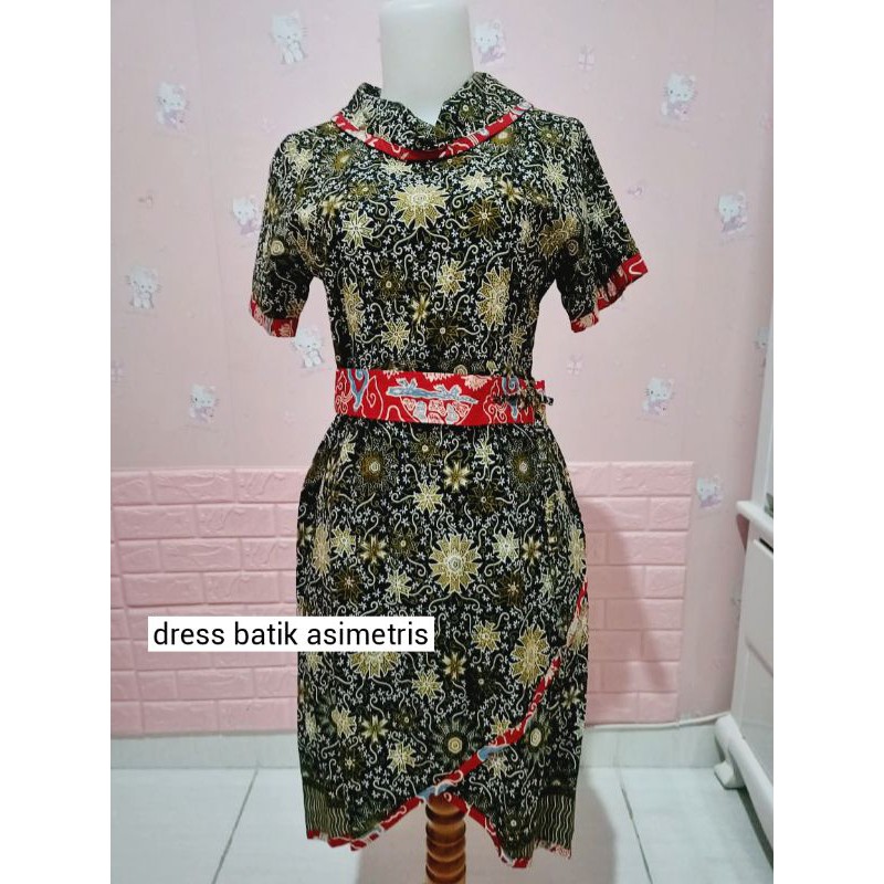 Dress Batik Asimetris Shopee Indonesia