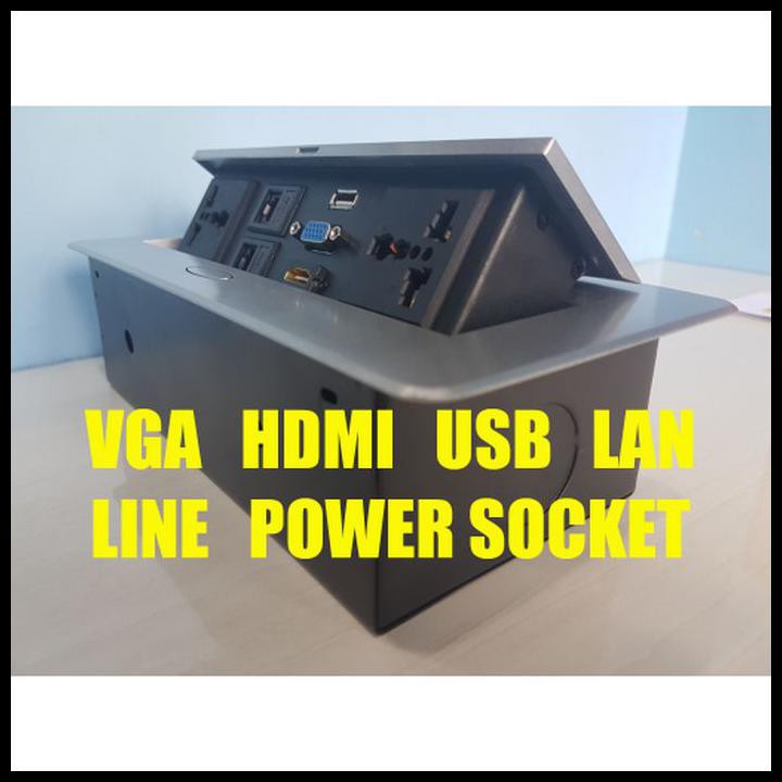 TABLETOP TABLE TOP POWER SOCKET LUBANG KABEL MEJA MEETING KANTOR KERJA