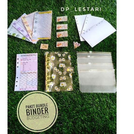 

Oke Price.. BINDER BUDGETING || Paket bundle budgeting lengkap || binder daisy A6 binder squin binder kulit jeruk