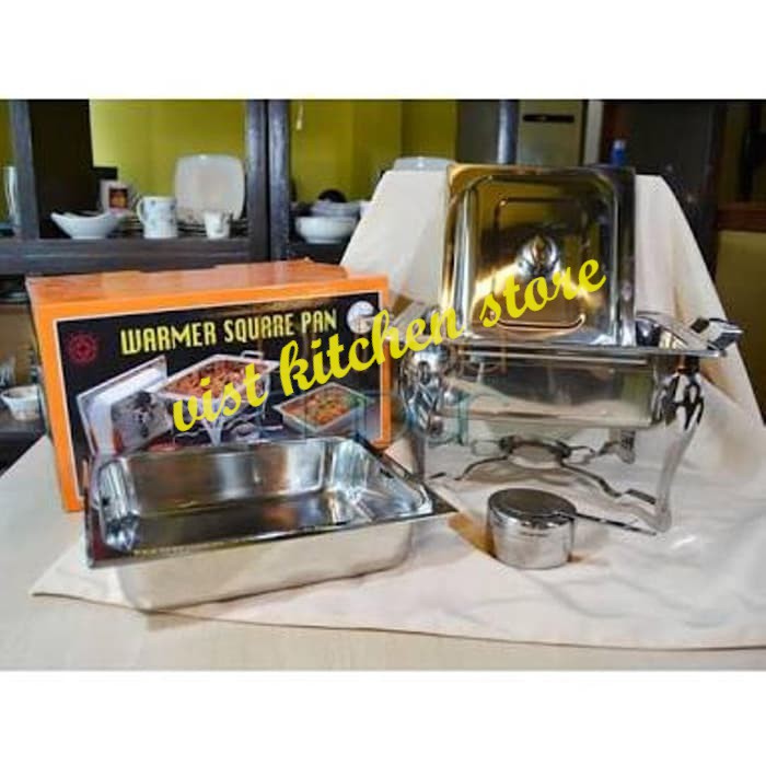 SUPRA warmer square pan / panci saji prasmanan / Wajan chafing dish