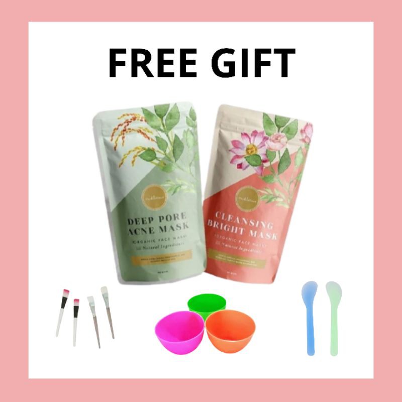 [DIST RESMI] Cleansing Bright Mask , Deep pore acne by crushlicious (FREE GIFT)