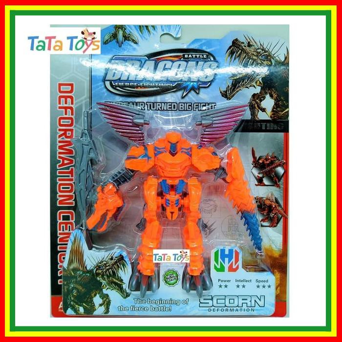 ROBOT TRANSFORMERS DINOBOT SCORN DEFORMATION BATTLE DRAGONS