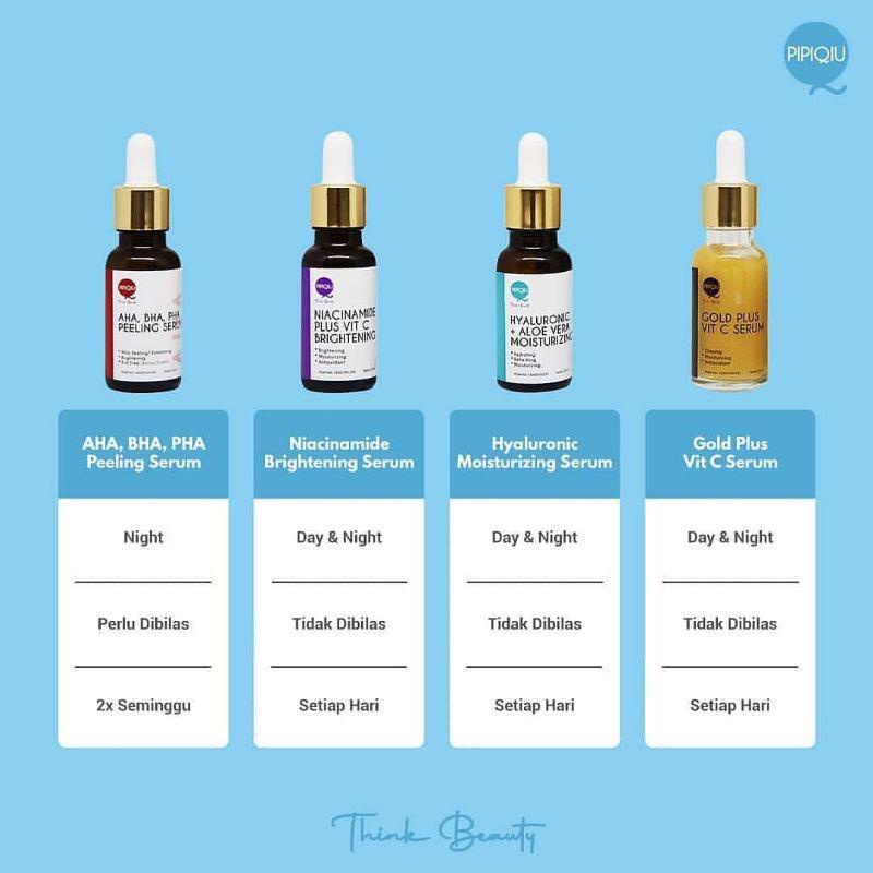 ✨ ELYSIA ✨ Pipiqiu Serum Peeling Solution /Face Serum AHA BHA PHA 20ml/ Gold Serum / Hyaluronic Serum/ Niaciamide