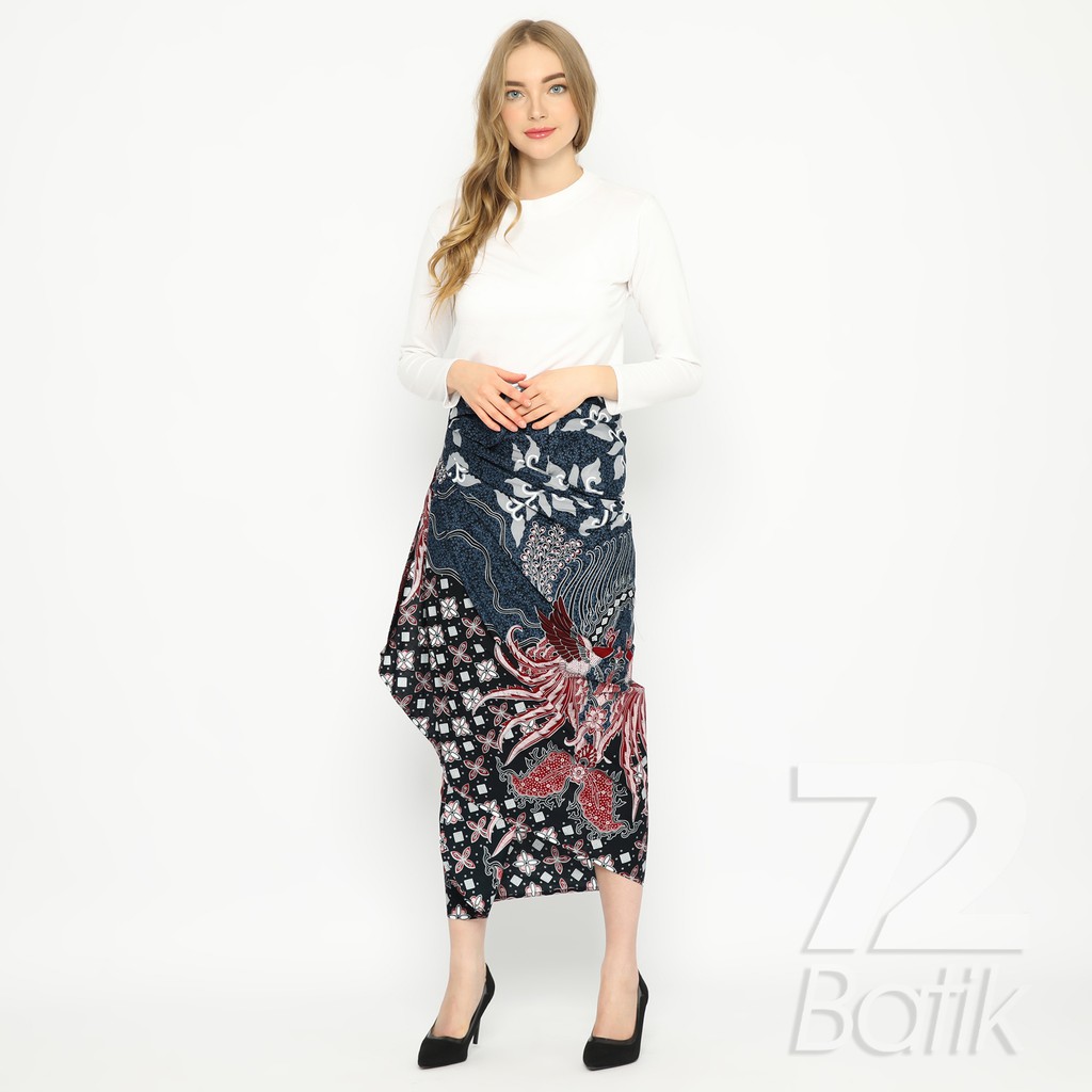 ROK BATIK SPAN Skirt Lilit Alonso Kebaya Instan Modern Wanita Warna Biru Dongker Merah Abu 725753 Cap 72 - Rok Batik Lilit Bawahan Skirt Kamen Kebaya Songket Batik Panjang Plisket Span Instan Jadi Bali Lembaran Premium Modern Untuk Wanita Kondangan