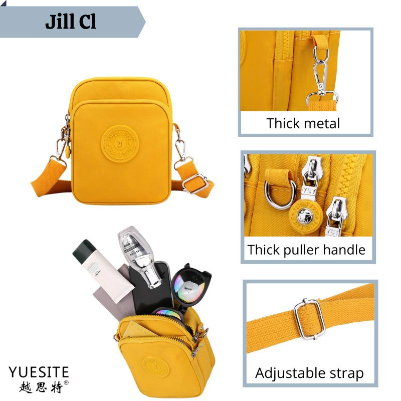 Tas selempang wanita pouch Yuesite Jill original unisex cyutebags