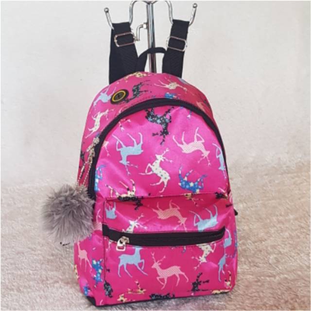 Ramadhan sale/Tas ransel mini ori motif paris/ORI 100% Tas Ransel Mini/TAS CEWEK RANSEL