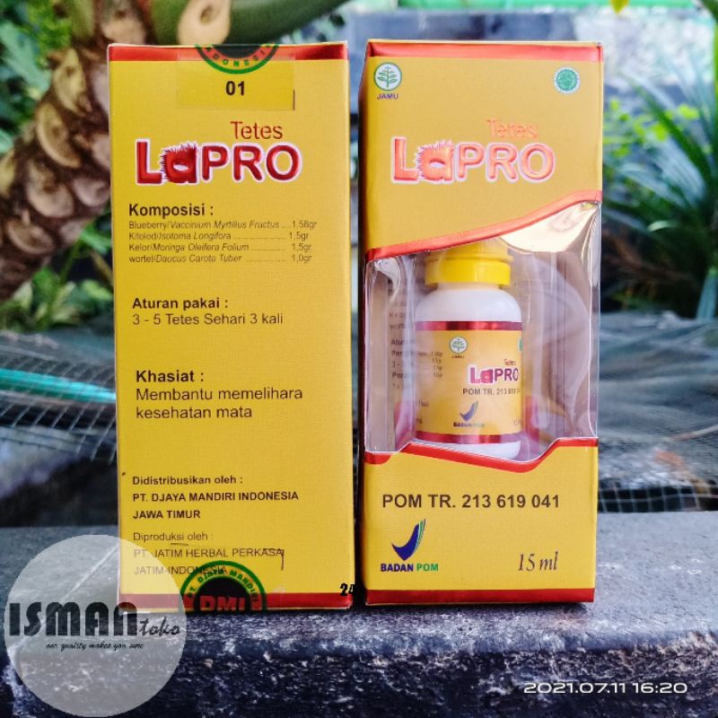 Obat Herbal Jamu Tetes Obat Mata La Pro / LAPRO