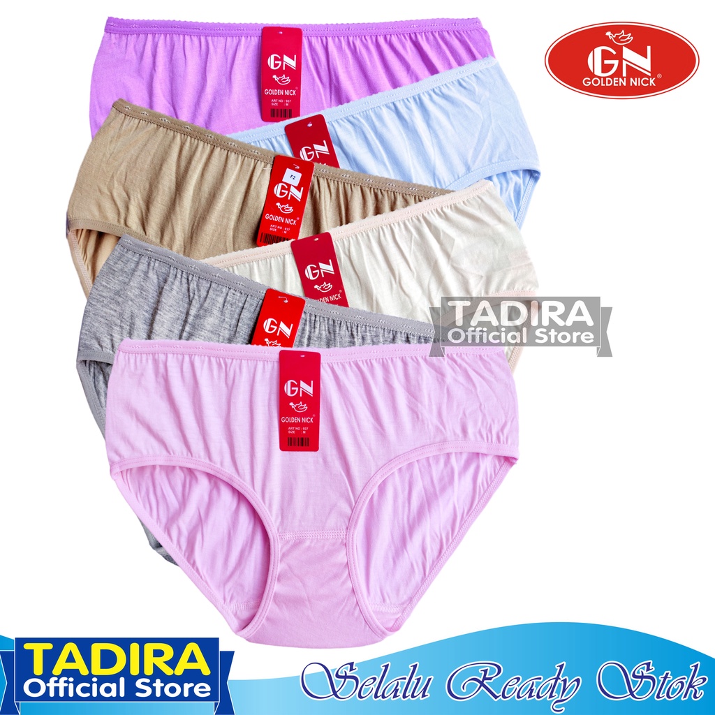 6 Pcs Celana Dalam GN_Wanita Warna Terang Bahan Katun Lembut Stretch Real Pict Kualitas Terjamin TADIRA Store