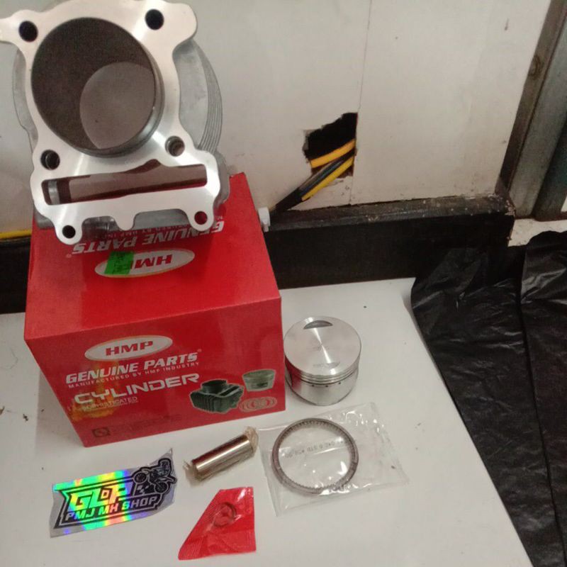 Blok Mesin Cylinder Boring Seher Set MIO 58.5 150cc Blok Bore Up Kit MIO 58,5 RACING