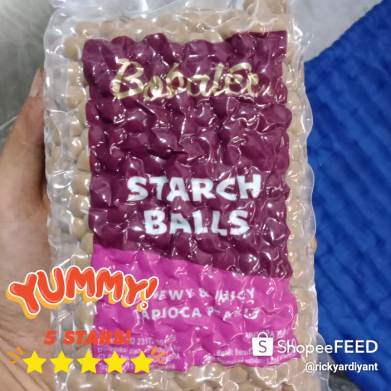 

buble Boba bobatee starch Balls uk 1kg Minuman Boba hitam