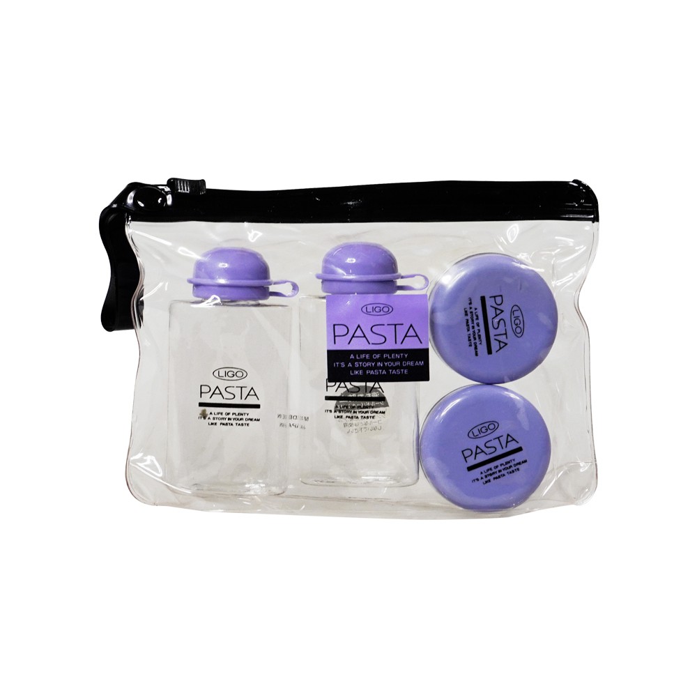 Botol Travel Kit / Travel Toiletries Kit 4 in 1 Japan