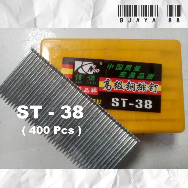 

PAKU BETON STAPLES TEMBAK REFILL NAIL NAILER GUN 38mm ST38 ( 400 Pcs )